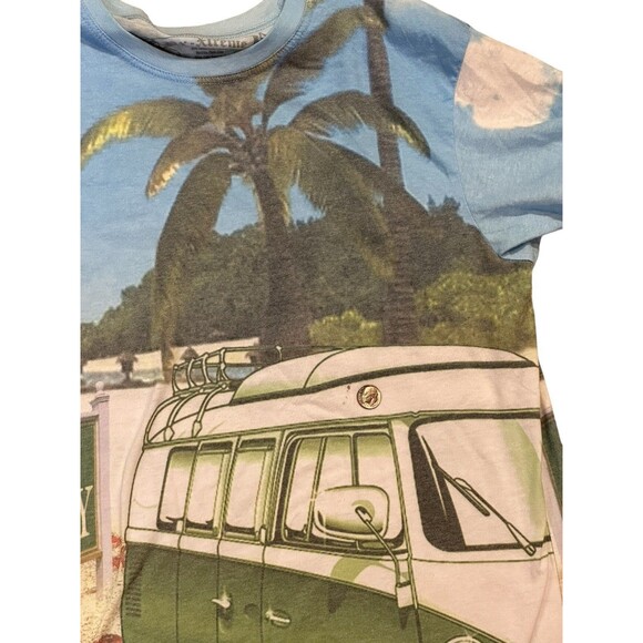 Ex Xtreme T Shirt VW style Bus Surf City Beach crabs summer XL light weight soft - Picture 8 of 10